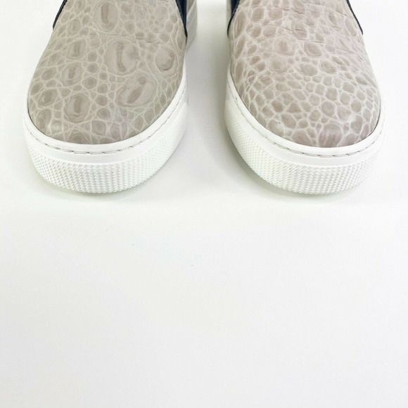 ZCD Montreal Taupe gray Slip on sneakers Croc - Picture 3 of 10